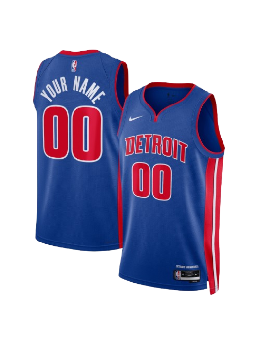 DETROIT PISTONS ICON EDITION SWINGMAN JERSEY – BLUE – CUSTOM NAME & NUMBER