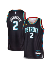 DETROIT PISTONS 2025/26 CITY EDITION SWINGMAN JERSEY – BLACK – CADE CUNNINGHAM