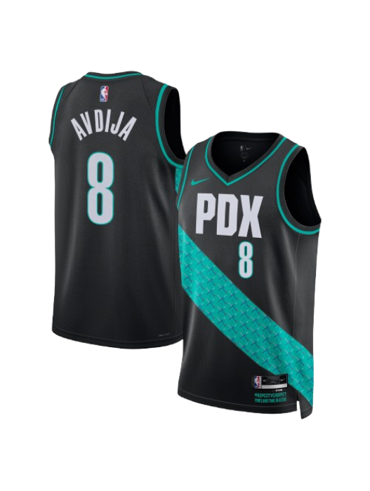 PORTLAND TRAIL BLAZERS 2025/26 CITY EDITION SWINGMAN JERSEY – BLACK – DENI AVDIJA