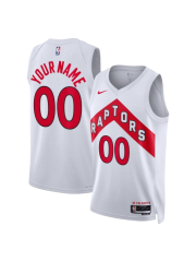 TORONTO RAPTORS ASSOCIATION EDITION SWINGMAN JERSEY – WHITE – CUSTOM NAME & NUMBER