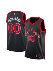 TORONTO RAPTORS STATEMENT EDITION SWINGMAN JERSEY – BLACK – CUSTOM NAME & NUMBER