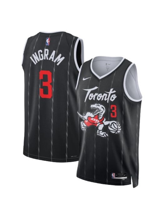 TORONTO RAPTORS 2025/26 CITY EDITION SWINGMAN JERSEY – BLACK – BRANDON INGRAM