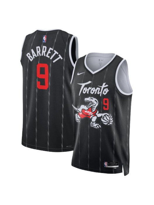 TORONTO RAPTORS 2025/26 CITY EDITION SWINGMAN JERSEY – BLACK – RJ BARRETT