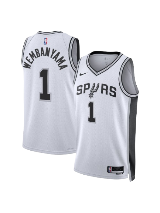 SAN ANTONIO SPURS ASSOCIATION EDITION SWINGMAN JERSEY – WHITE – VICTOR WEMBANYAMA