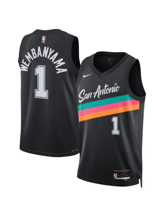 SAN ANTONIO SPURS 2025/26 CITY EDITION SWINGMAN JERSEY – VICTOR WEMBANYAMA