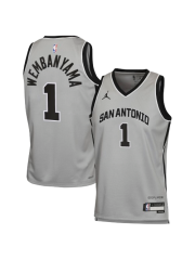 SAN ANTONIO SPURS STATEMENT EDITION SWINGMAN JERSEY – GREY – VICTOR WEMBANYAMA