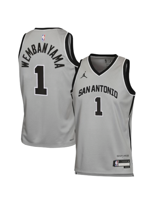 SAN ANTONIO SPURS STATEMENT EDITION SWINGMAN JERSEY – GREY – VICTOR WEMBANYAMA