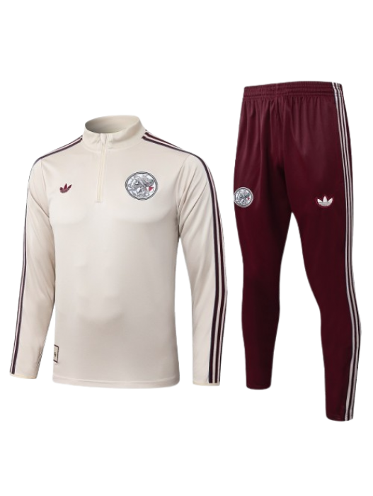 AJAX CREAM-COLOURED TRACKSUIT 2025/2026