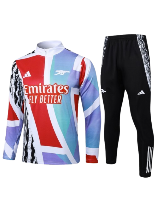 ARSENAL WHITE RED TRACKSUIT 2024/2025 - PLAYER