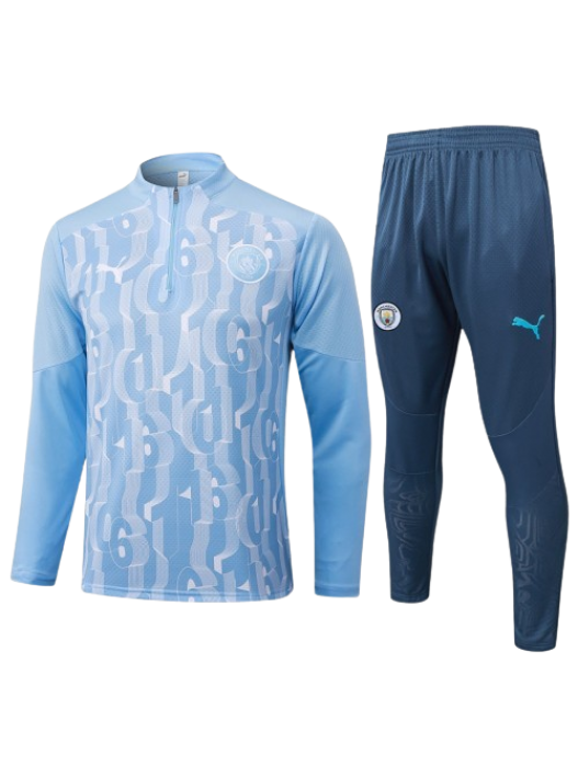 MANCHESTER CITY LIGHT BLUE TRACKSUIT 2024/2025 - PLAYER