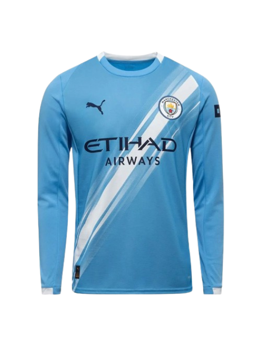 MANCHESTER CITY LONG SLEEVE HOME JERSEY 2025/2026
