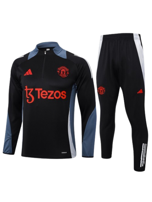 MANCHESTER UNITED BLACK TRACKSUITS 2024/2025