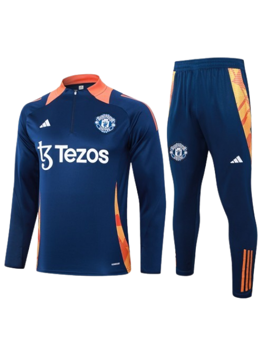 MANCHESTER UNITED NAVY BLUE TRACKSUITS 2024/2025