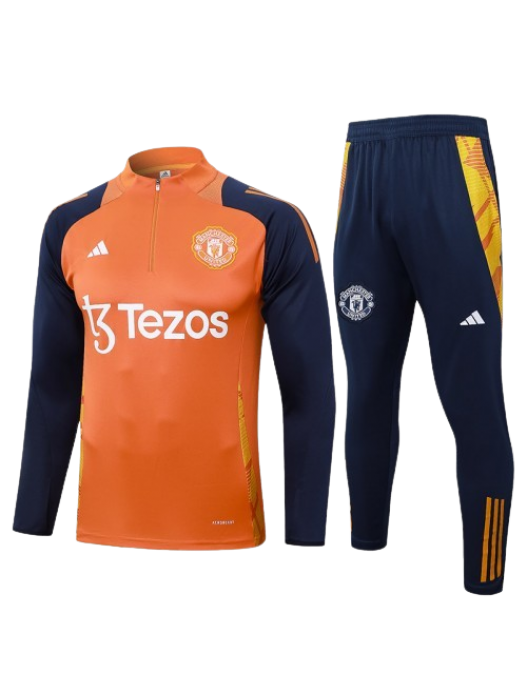 MANCHESTER UNITED ORANGE TRACKSUITS 2024/2025