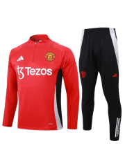 MANCHESTER UNITED RED TRACKSUITS 2024/2025