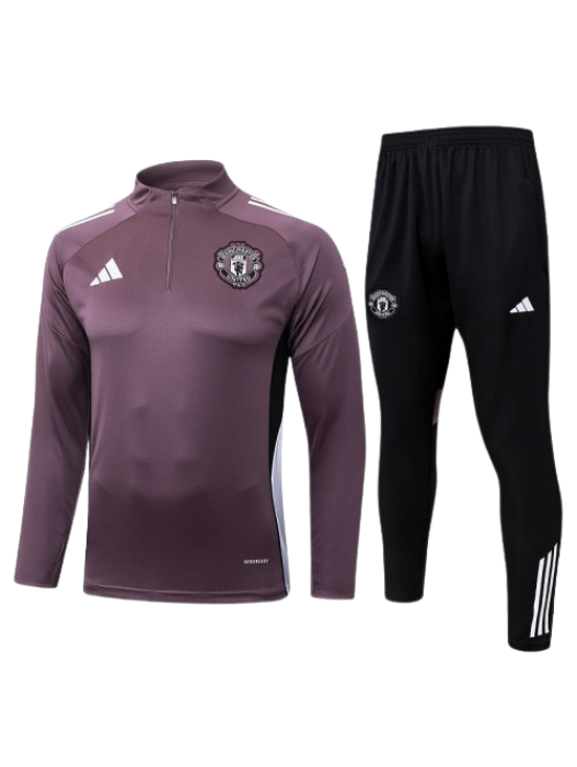 MANCHESTER UNITED GRAY PURPLE TRACKSUIT 2025/2026