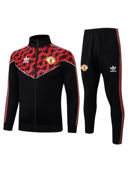 MANCHESTER UNITED KIDS BLACK RED JACKET SUIT 2025/2026