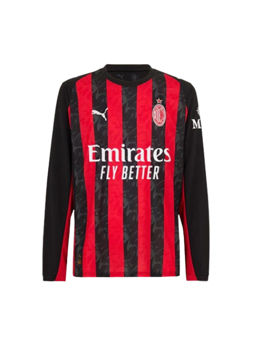 AC MILAN LONG SLEEVE HOME JERSEY 2025/2026