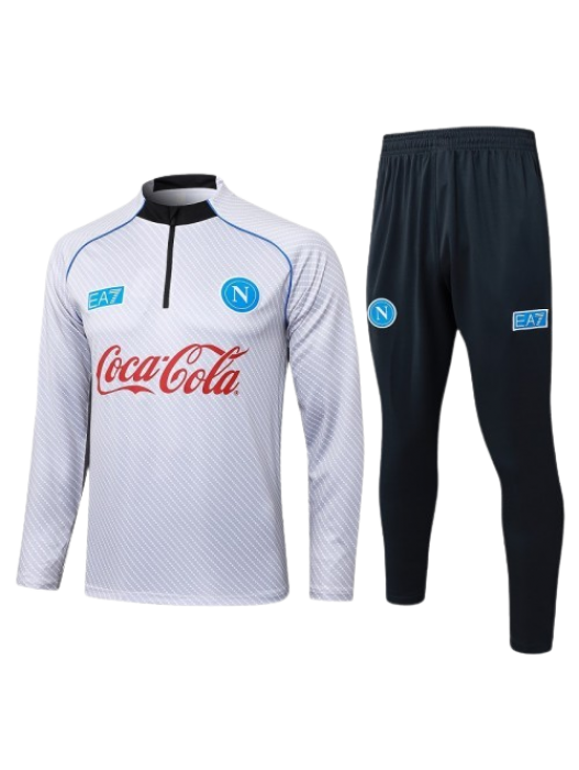 NAPOLI LIGHT GRAY TRACKSUIT 2025/2026