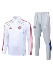 BAYERN MUNICH KIDS WHITE GRAY TRACKSUIT 2025/2026