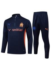 OLYMPIQUE MARSEILLE NAVY BLUE TRACKSUIT 2024/2025 - PLAYER