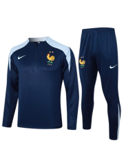 FRANCE NAVY BLUE TRACKSUITS 2024/2025