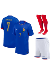 FRANCE KIDS HOME 2024 GOLD EDITION KIT OUSMANE DEMBÉLÉ #7