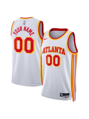 ATLANTA HAWKS ASSOCIATION EDITION SWINGMAN JERSEY – WHITE – CUSTOM NAME & NUMBER