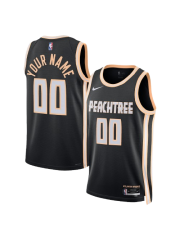 ATLANTA HAWKS 2025/26 CITY EDITION SWINGMAN JERSEY – BLACK – CUSTOM NAME & NUMBER