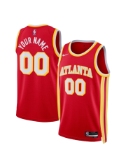ATLANTA HAWKS ICON EDITION SWINGMAN JERSEY – RED – CUSTOM NAME & NUMBER