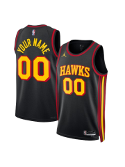 ATLANTA HAWKS STATEMENT EDITION SWINGMAN JERSEY – BLACK – CUSTOM NAME & NUMBER