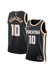 ATLANTA HAWKS 2025/26 CITY EDITION SWINGMAN JERSEY – BLACK – ZACCHARIE RISACHER