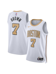 BOSTON CELTICS 2025/26 CITY EDITION SWINGMAN JERSEY – WHITE – JAYLEN BROWN