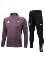 MANCHESTER UNITED GRAY PURPLE JACKET SUIT 2025/2026
